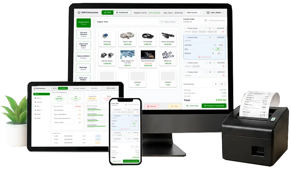 LightPOS UI on multiple devices